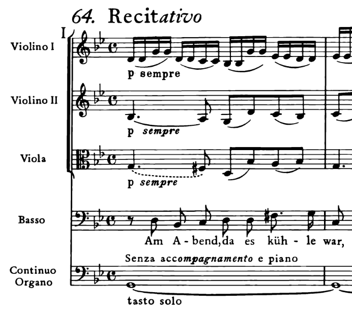 BWV 244, No. 64, Am Abend, da es kühle war